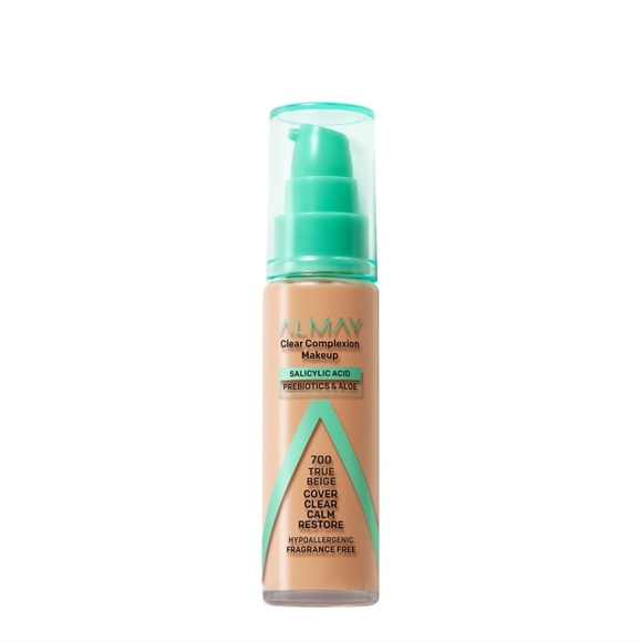 ๐น3/$12 Almay Clear Complexion Foundation, Hypoallergenic, 700 True Beige - Picture 1 of 4